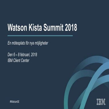Watson kista summit 2018 icp