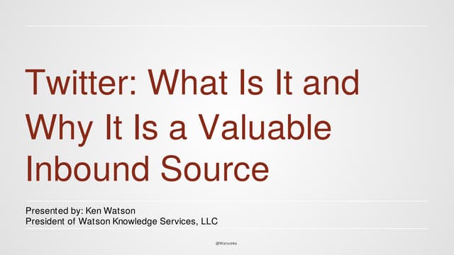Watsonks, Twitter: What Is It and W...