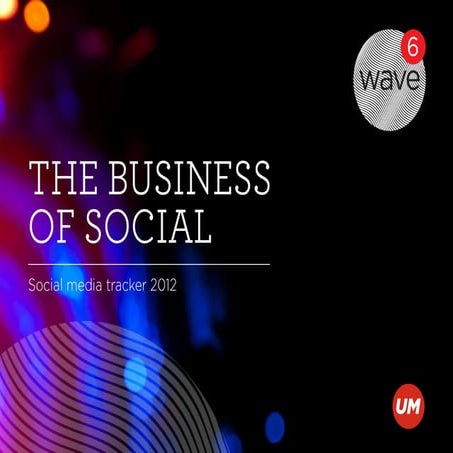 Wave 6 - The Business of Social | UM | Social Media Tracker