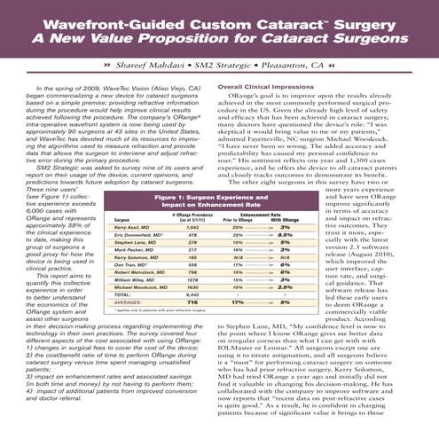 Wavefront guided custom cataract surgery