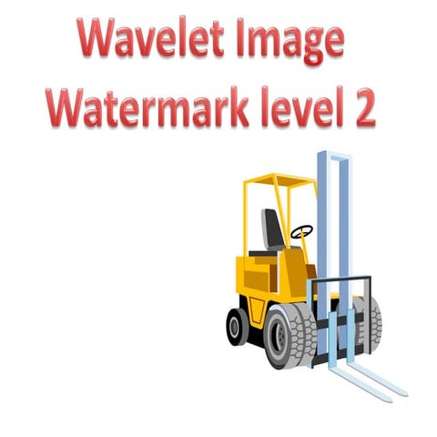 Wavelet watermark level2 | PPTX