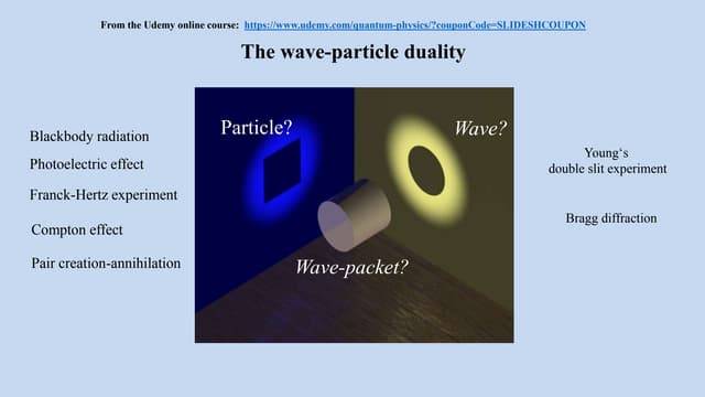 The wave-particle duality and the double slit experiment