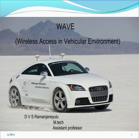 Wave ppt Wireless Access in Vehicular Environment
