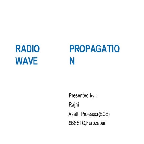 New and General Wave propagation General Ideas.pptx