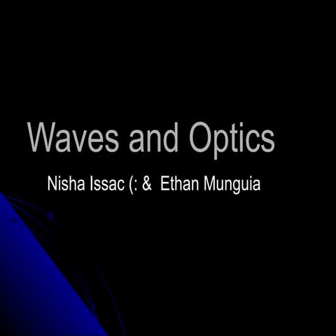 Waves and optics(1)