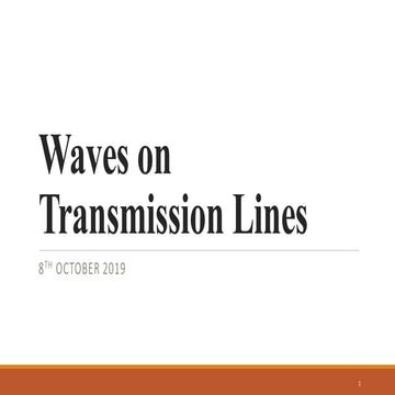 High voltage Engg. Waves on Transmission Lines.pdf