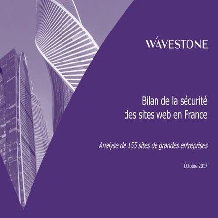 Wavestone benchmark securite site web 2016 2017