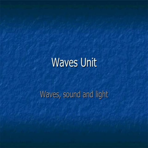 Waves unit (1) | PPT
