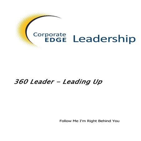 360 leader   leading up session handout