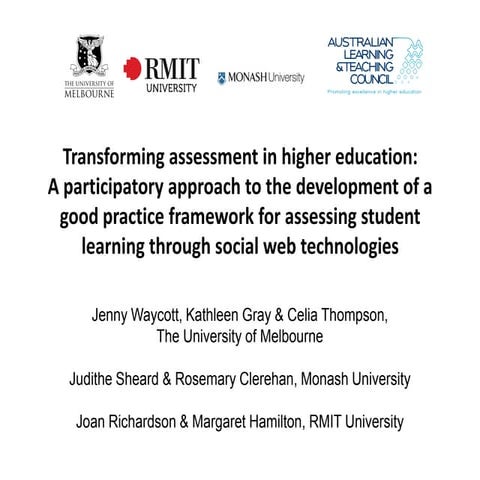 Waycottand thompsonascilite2010 slideshare