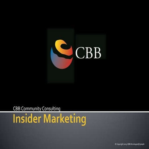 Insider marketing - Wayne Turner
