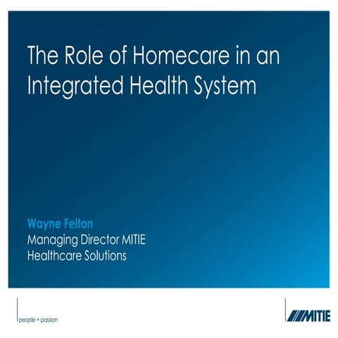 Wayne Felton, Managing Director, MITIE Healthcare Solutions