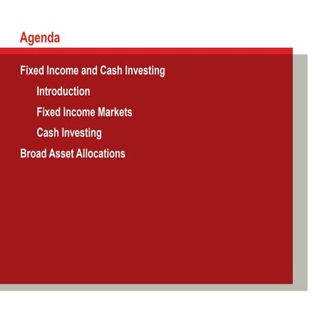 Wayne McCurrie on Fixed Income and Cash Investing