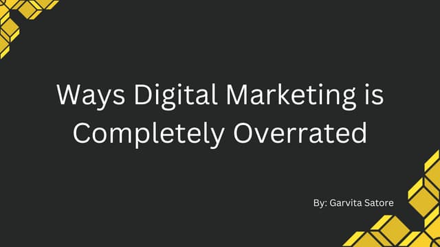 Apakah Digital Marketing Sudah Terlalu Digembar-gemborkan? Sebuah Tinjauan Mendalam