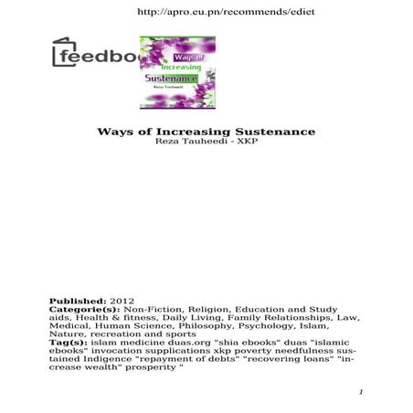 Ways of increasing sustenance new | PDF