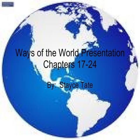 Ways of the world presentation