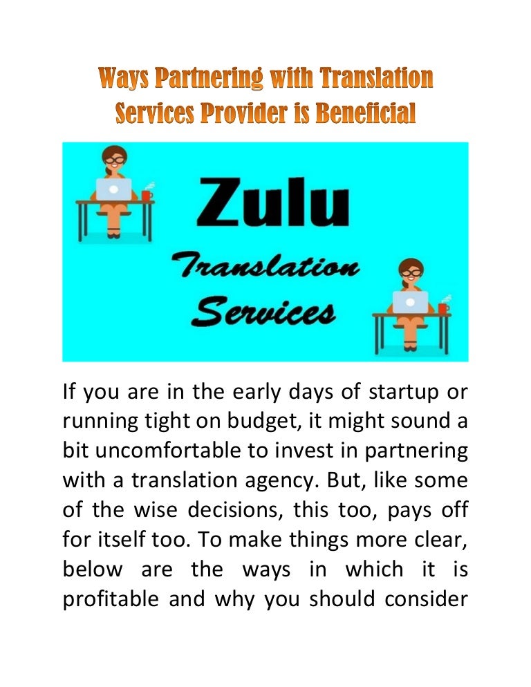 Ways Partnering with Translation Services Provider is Beneficial