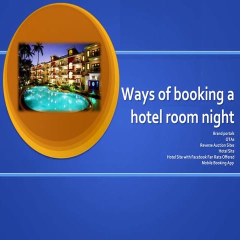 Ways to book hotel room