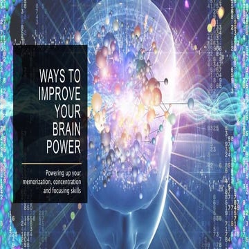 Ways to improve your brain power