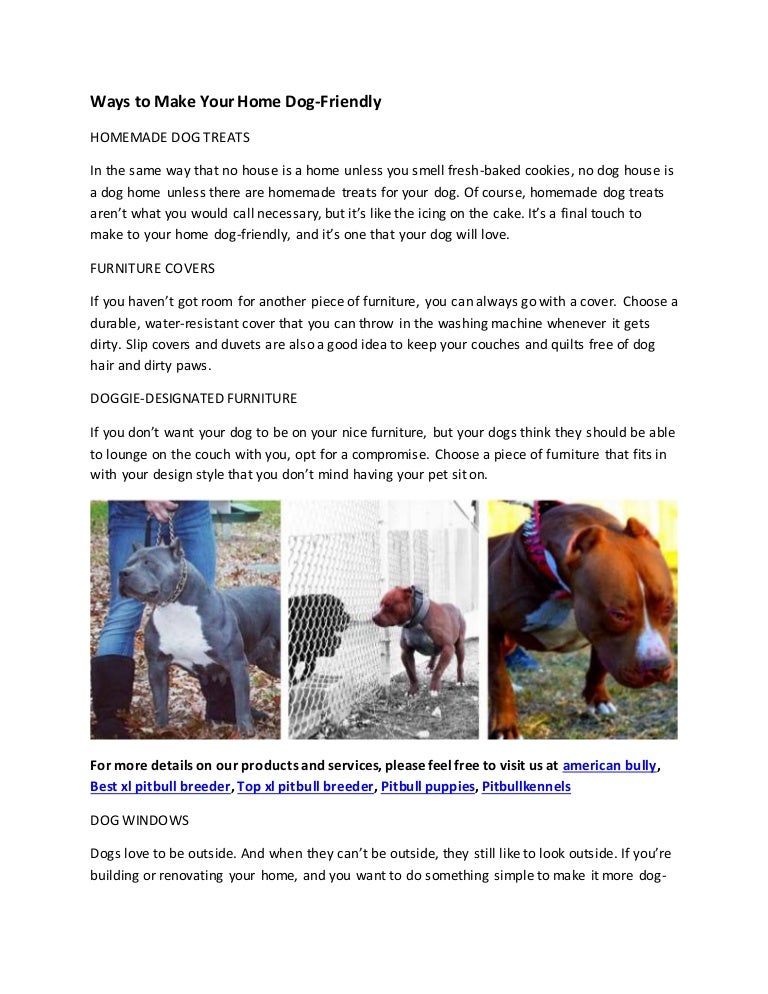 homemade pitbull treats