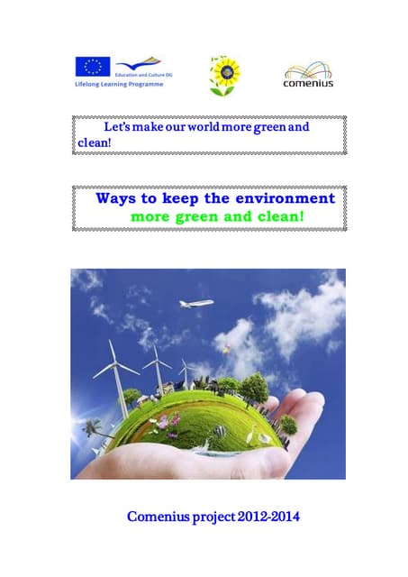 Ways to protect the enviromenment