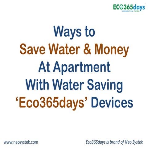 Effective Water Conservation Techniques For Apartments photo