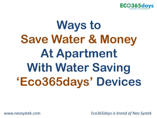 Effective Water Conservation Techniques For Apartments photo