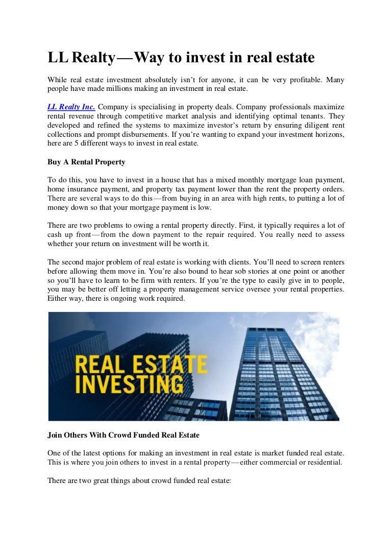 how to buy a rental property with little money down