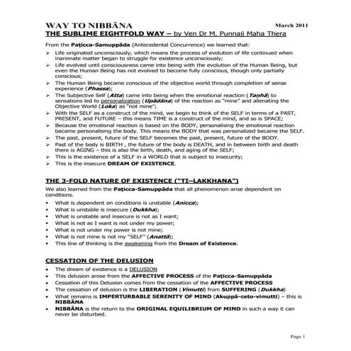 Way To Nibbana The Sublime Eightfold Way.pdf