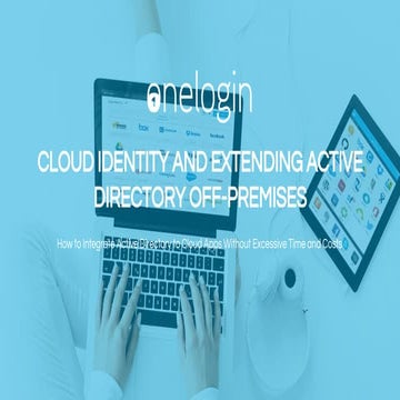 Cloud Identity and Extending Active Directory Off-Premises