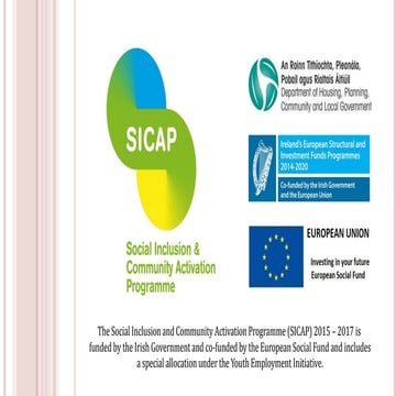 Social Inclusion & Community Activation Programme - Clodagh Mcdonnell