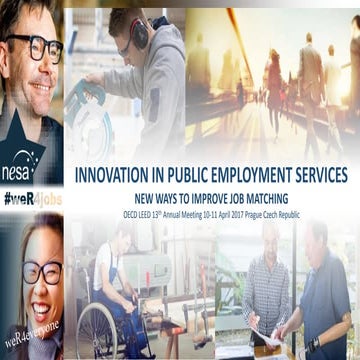 Innovation in Public Employment Services - Sally Sinclair