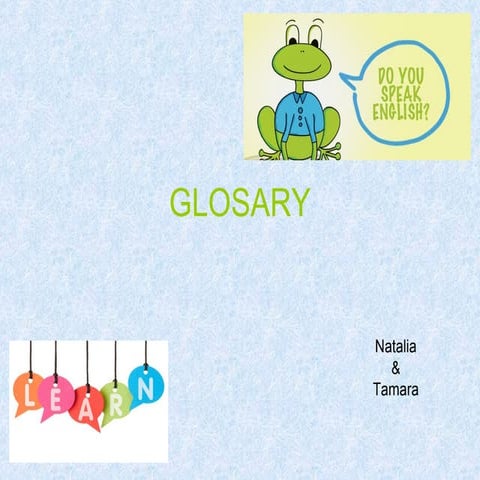 Glosary terminado