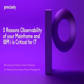 5 Reasons Observability of your Mainframe and IBM i is Critical for IT 