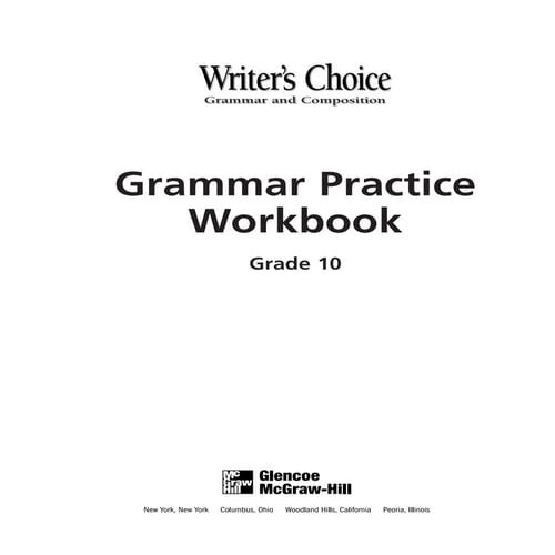 WORKBOOK ENGLISH GRADE 10 MODULE