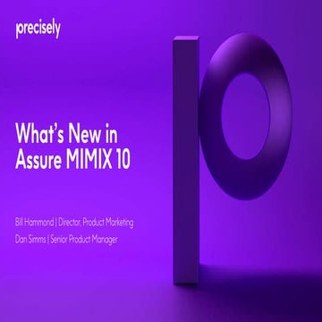 What’s New in Assure MIMIX 10