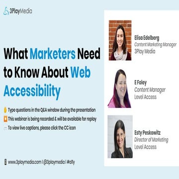 The Marketer's Toolkit for Accessible Digital Media