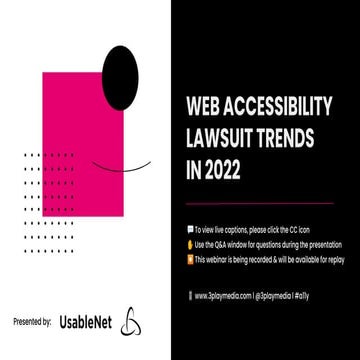 Web Accessibility Lawsuit Trends in 2022
