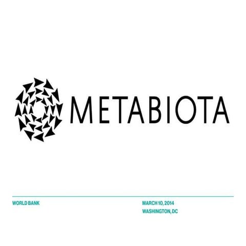 Metabiota's Collection of Open Data | PPT