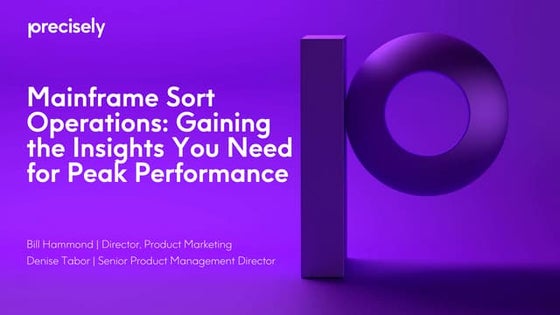 Mainframe Sort Operations: Gaining the Insights You Need for Peak Performance