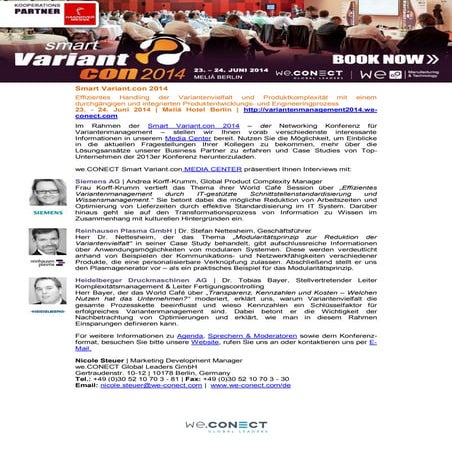 Smart Variant.con 2014 - Interviews