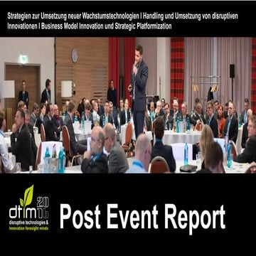 DTIM 2016 - Post Event Report