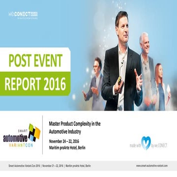 Smart Automotive Variant.Con 2016 - Post Event Report