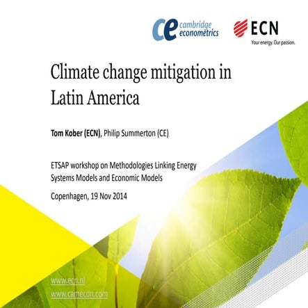 Energy technologies and climate change | PDF