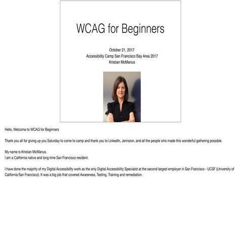 WCAG for Beginners