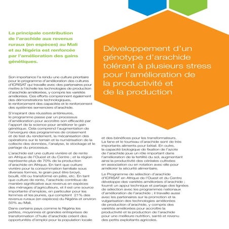 ICRISAT Research Program West and Central Africa 2016 Highlights-Development ...