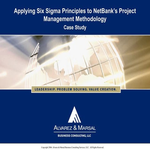 Applying Six Sigma Principles to Project Management