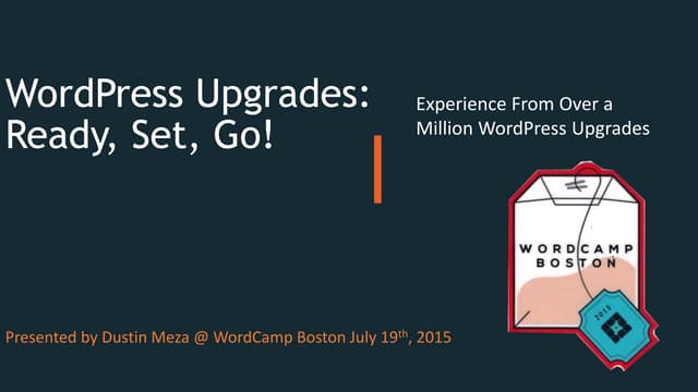 WordPress Upgrades: Read, Set, Go!