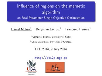 RMA-LSCh-CMA, presentation for WCCI'2014 (IEEE CEC'2014)