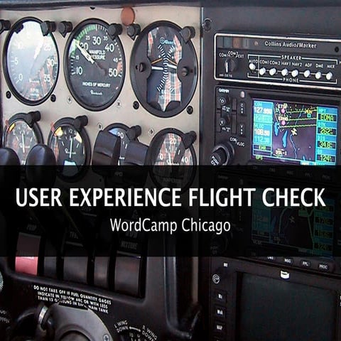 User Experience Flight Check